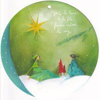 Carte Anne-sophie Rutsaert - Voilà le temps de la fête... - Diam 15 cm